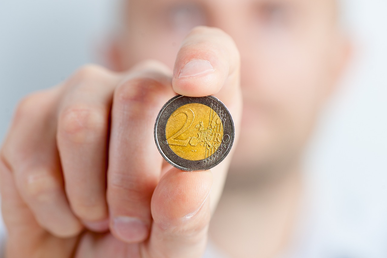 půjčka bez registru, mince, Euro